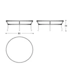 Low Table Top Hpl nebo Ceramic Made in Italy - Emmacross od Varaschin Viadurini