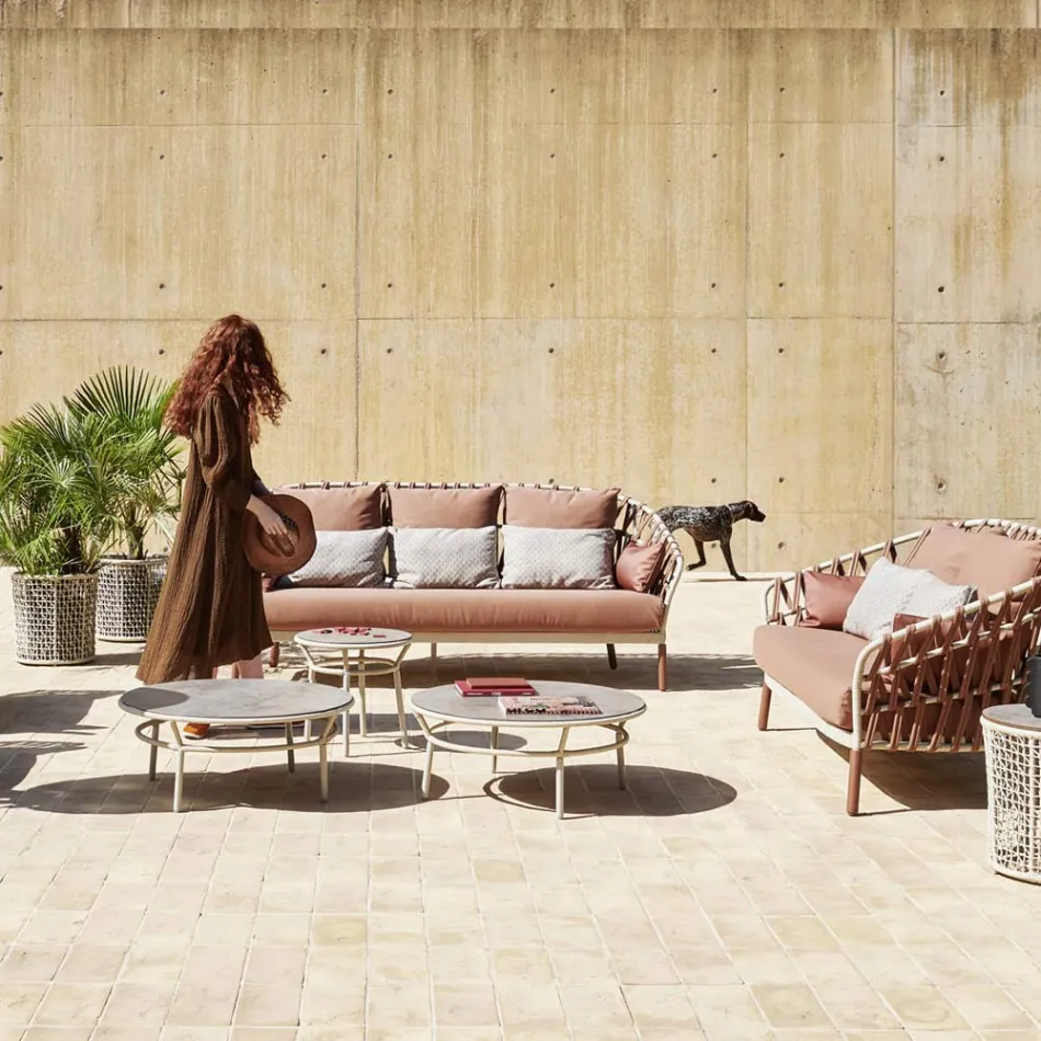 Low Table Top Hpl nebo Ceramic Made in Italy - Emmacross od Varaschin Viadurini