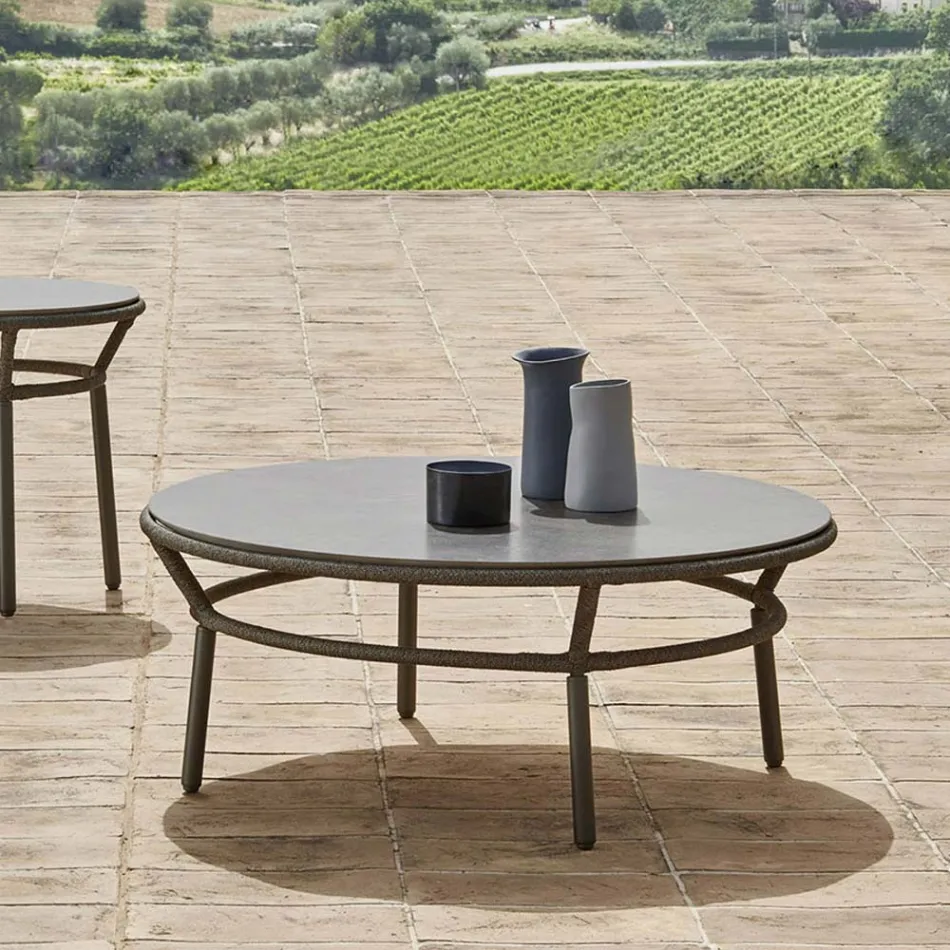 Low Table Top Hpl nebo Ceramic Made in Italy - Emmacross od Varaschin Viadurini