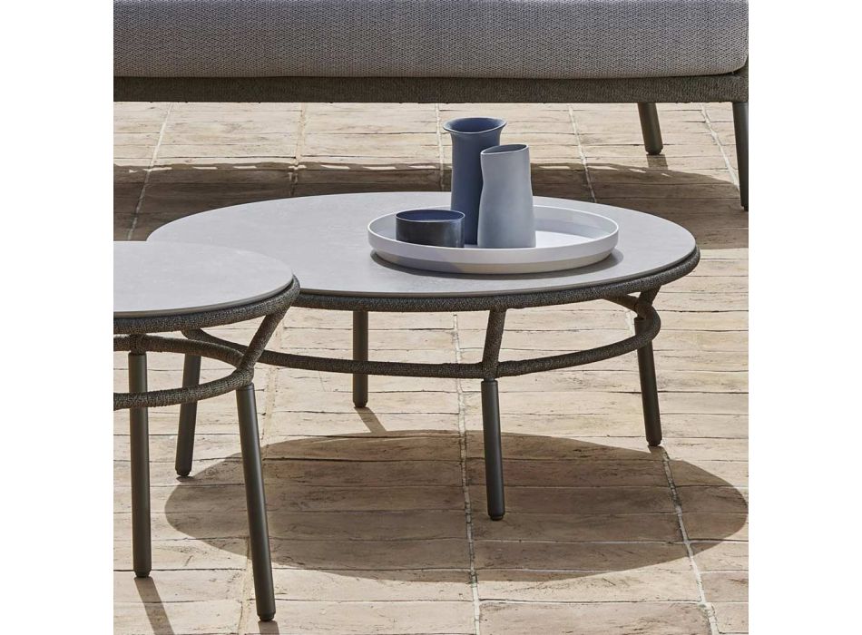 Low Table Top Hpl nebo Ceramic Made in Italy - Emmacross od Varaschin Viadurini