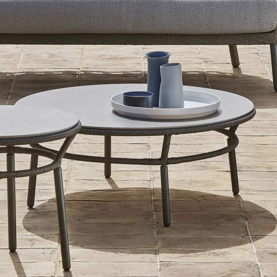 Low Table Top Hpl nebo Ceramic Made in Italy - Emmacross od Varaschin Viadurini