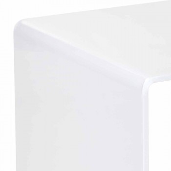 Bílá tabulka 50x50cm Terry Big moderní design, vyrobeno v Itálii