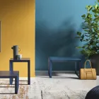 Kovový konferenční stolek čtvercového designu ve 2 velikostech - Josyane Viadurini