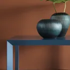 Kovový konferenční stolek čtvercového designu ve 2 velikostech - Josyane Viadurini