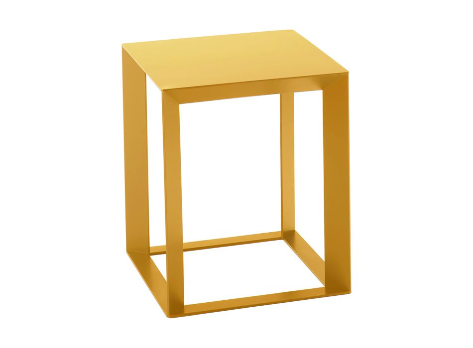 Kovový konferenční stolek čtvercového designu ve 2 velikostech - Josyane Viadurini