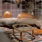 Konferenční stolek se dřevem a designu kůže koktejlů, l.97xp.68 cm, Cecilia Viadurini