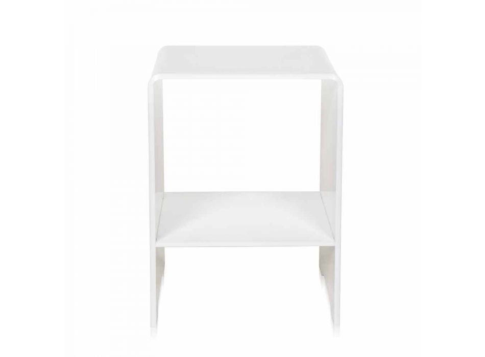Konferenční stolek / noční Mimi bílá moderní design, vyrobeno v Itálii Viadurini