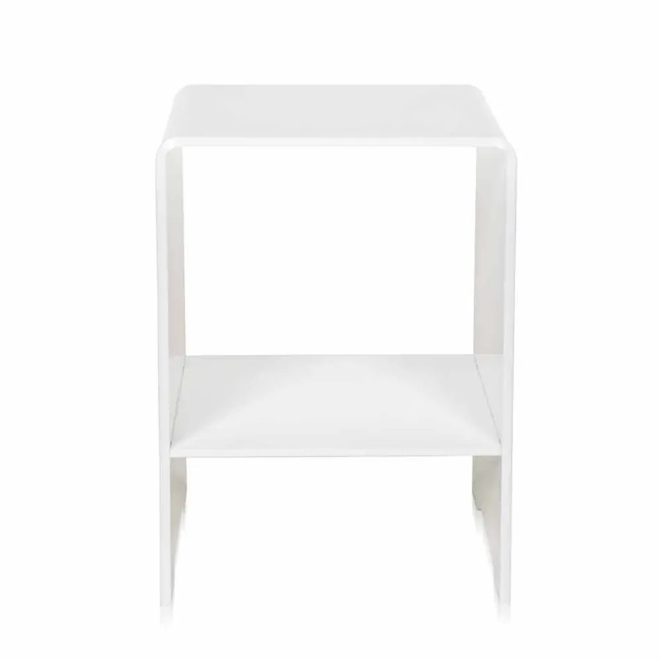 Konferenční stolek / noční Mimi bílá moderní design, vyrobeno v Itálii Viadurini