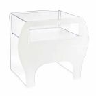 Konferenční stolek / noční stolek v akrylovém křišťálu Mineo Viadurini