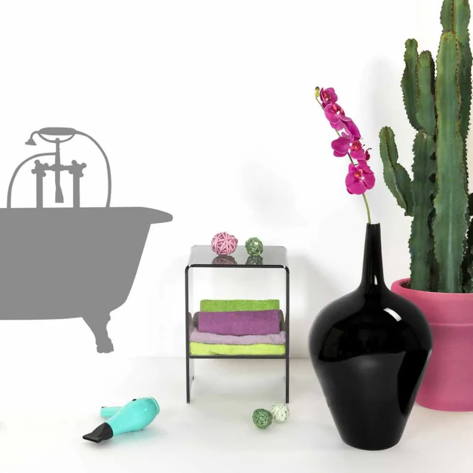 Konferenční stolek / noční tónovaná transparentní Mimi moderní design, vyrobeno v Itálii Viadurini