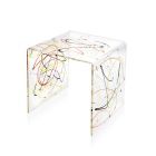 Noční stolek z průhledného a barevného plexiskla 2 velikostí - Pelere Viadurini