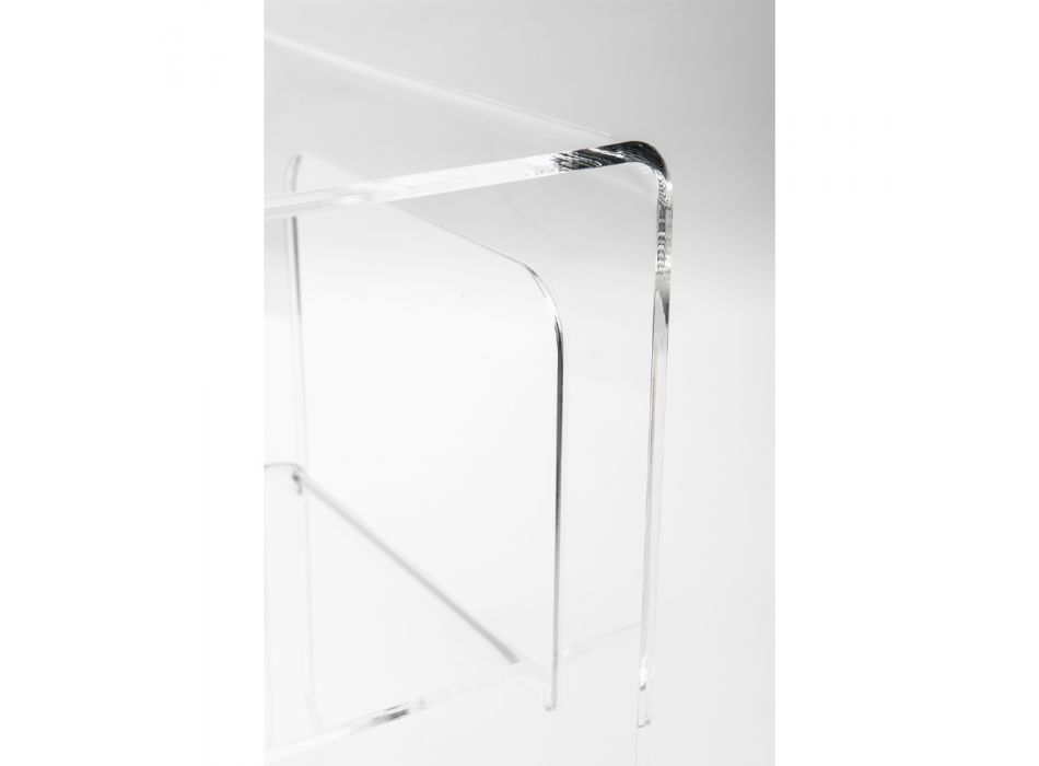 Noční stolek z průhledného nebo uzeného plexiskla vyrobený v Itálii - Lollao Viadurini