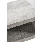 Recyklovatelný noční stolek z průhledného plexiskla a dřeva - Pascoli Viadurini