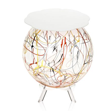 Všestranný noční stolek z recyklovatelného barevného plexiskla - Paolone Viadurini