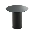 Konferenční stolek s kovovou podnoží a zrcadlem nebo skleněnou deskou o průměru 45 cm - Flaminia Viadurini