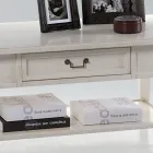 Konferenční stolek se zásuvkou a policí z patinovaného dřeva Made in Italy - Tuoni Viadurini