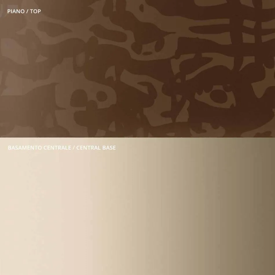 Konferenční stolek se čtvercovou skleněnou nebo kovovou deskou Made in Italy - Anakin Viadurini