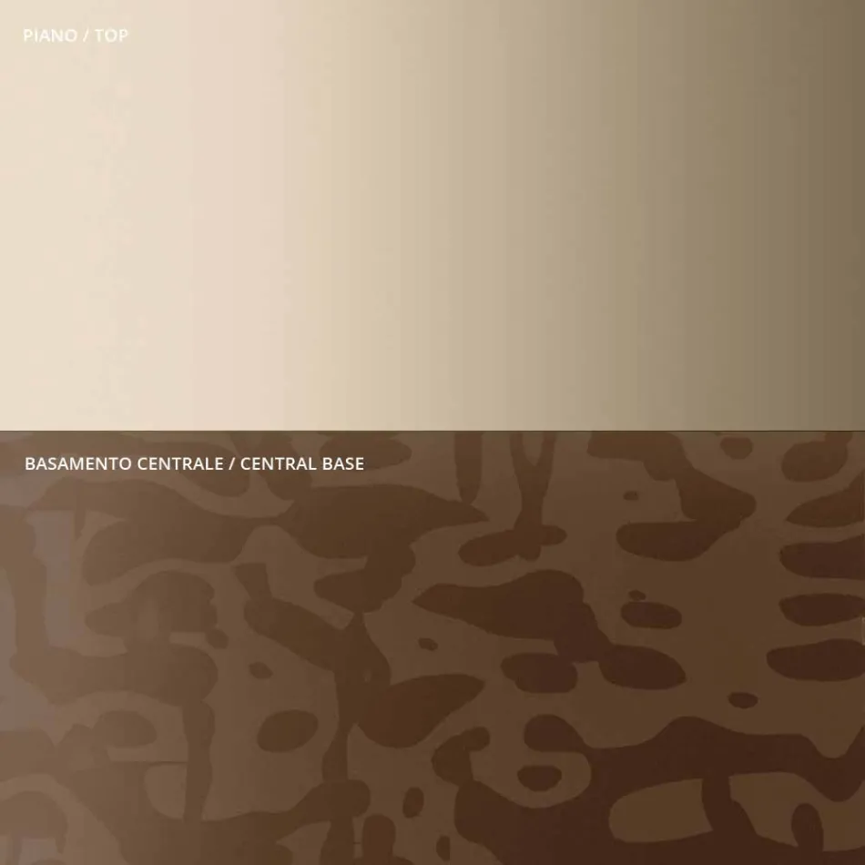 Konferenční stolek se čtvercovou skleněnou nebo kovovou deskou Made in Italy - Anakin Viadurini