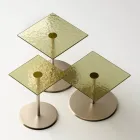 Konferenční stolek se čtvercovou skleněnou nebo kovovou deskou Made in Italy - Anakin Viadurini