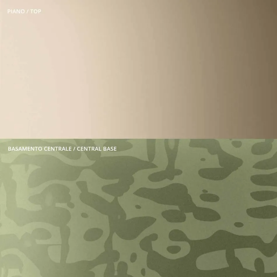 Konferenční stolek s kulatou skleněnou nebo kovovou deskou Made in Italy - Anakin Viadurini