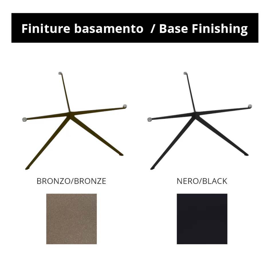 Konferenční stolek s kulatou deskou Made in Stoneware Made in Italy - Siste Viadurini