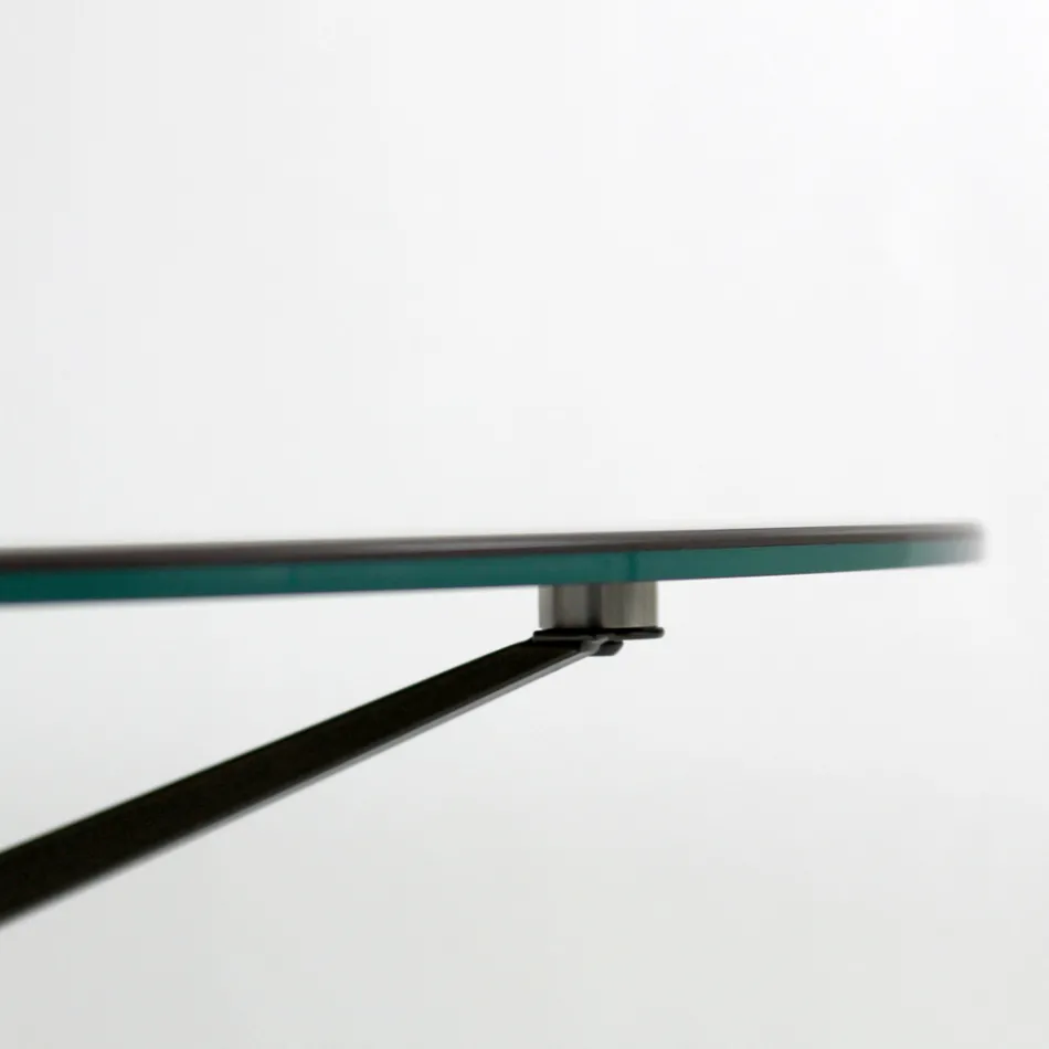 Konferenční stolek s kulatou deskou Made in Stoneware Made in Italy - Siste Viadurini