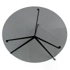 Konferenční stolek s kulatou deskou vyrobený ze skla Made in Italy - Siste Viadurini