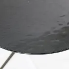 Konferenční stolek s kulatou deskou vyrobený ze skla Made in Italy - Siste Viadurini