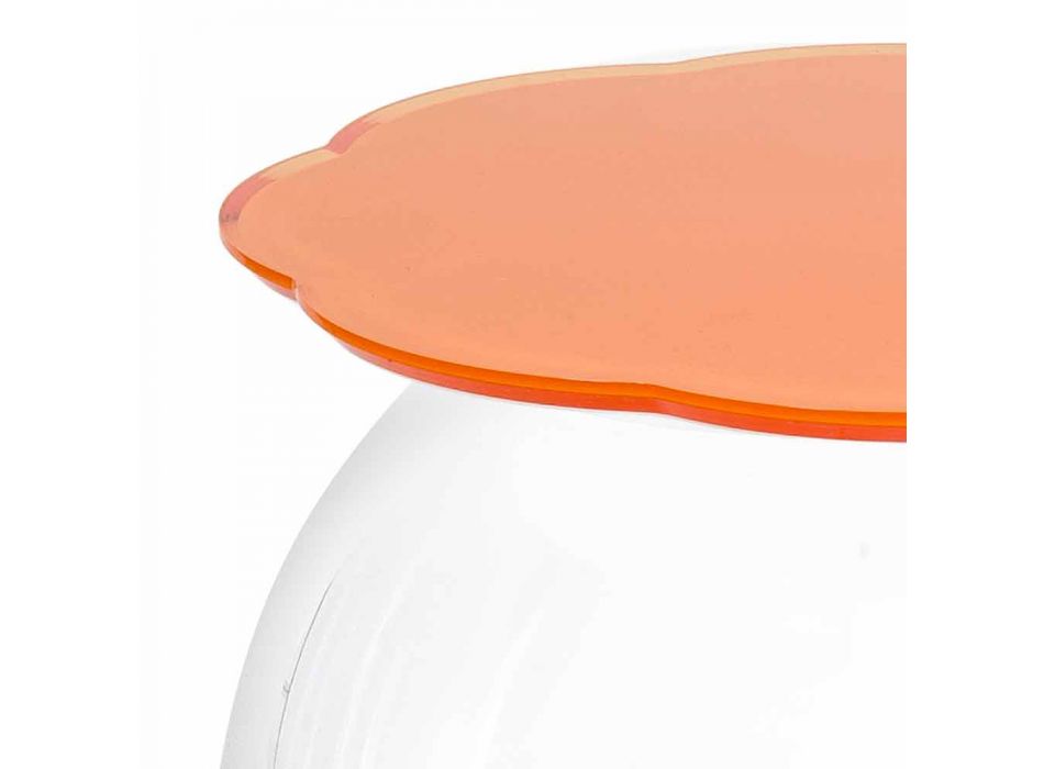 Káva / oranžová kruhová nádoba Biffy, moderní design Viadurini