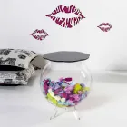 Konferenční stolek / kulatý black box Biffy, moderní design made in Italy Viadurini