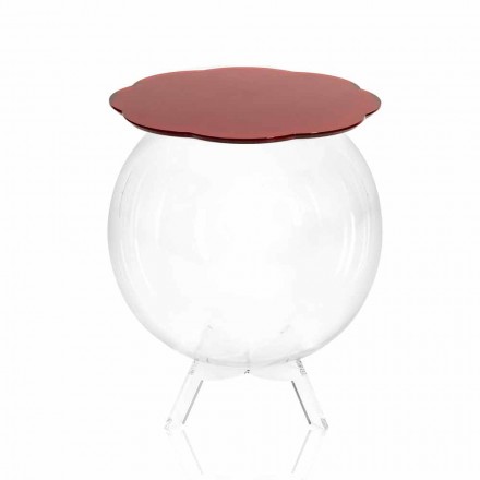 Káva / červená kruhová nádoba Biffy, moderní design made in Italy Viadurini
