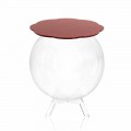 Káva / červená kruhová nádoba Biffy, moderní design made in Italy