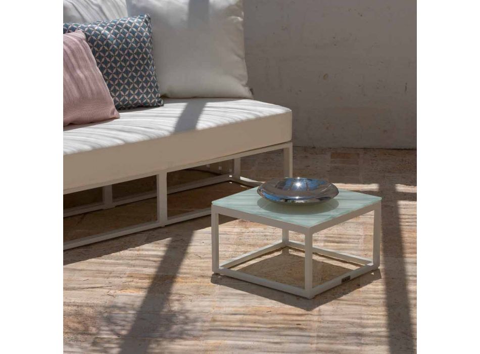 Čtvercový designový boční stolek 2 Rozměry 3 Povrchové úpravy - Julie Viadurini