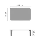 Zahradní konferenční stolek z hliníku a kameniny Top 7 povrchových úprav - Filomena Viadurini