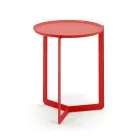 Venkovní kulatý kovový konferenční stolek vyrobený v Itálii - Stephane Viadurini