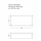 Konferenční stolek do obývacího pokoje z barevné oceli, moderní design - Josyane Viadurini