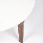 Konferenční stolek do obývacího pokoje s nohami z mramoru a mangovníku - Desiderio Viadurini