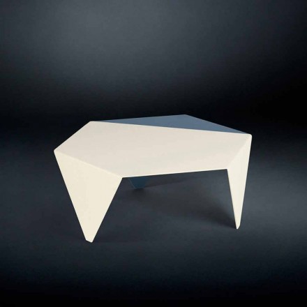Konferenční stolek ve dvoubarevném kovové provedení Coffee laserového řezu Ruche Viadurini