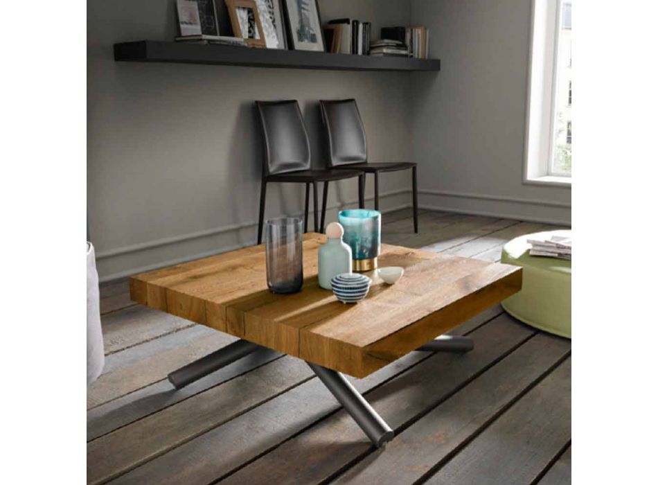 Konferenční stolek s transformovatelným designem vyrobený v italském dřevě - Vincenzo Viadurini
