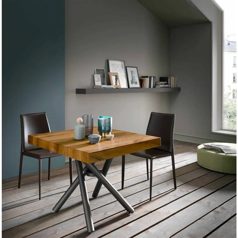 Konferenční stolek s transformovatelným designem vyrobený v italském dřevě - Vincenzo Viadurini