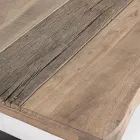 Homemotion ocelový konferenční stolek a deska z akáciového dřeva - Zalma Viadurini