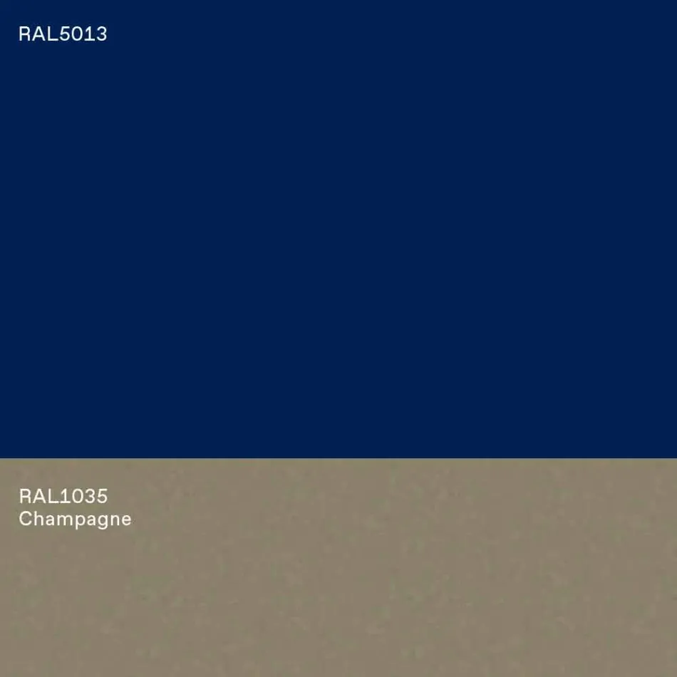 Moderní konferenční stolek s nízkým designem, modrý nebo vínový s prstenem - Lok Viadurini