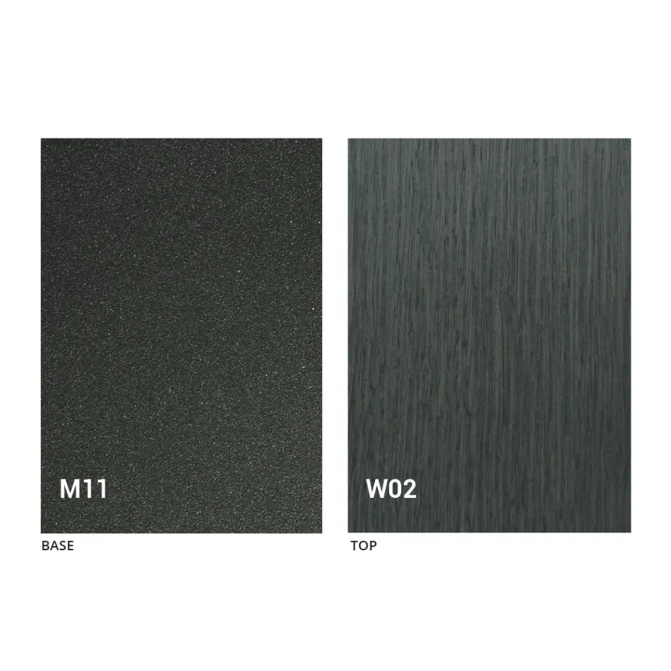 Moderní transformační konferenční stolek ze dřeva a kovu vyrobený v Itálii - Fabio Viadurini