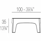 Venkovní stolek Vondom z polypropylenu Viadurini