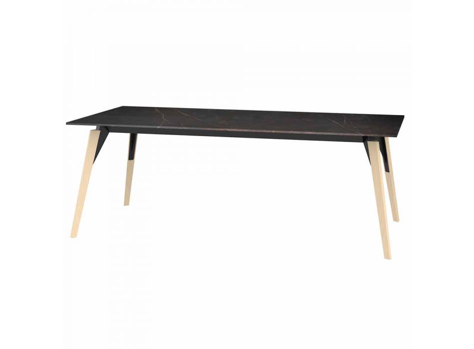 Konferenční stolek s mramorovým efektem, 3 barvy, 2 velikosti - dřevo Faz od Vondom Viadurini