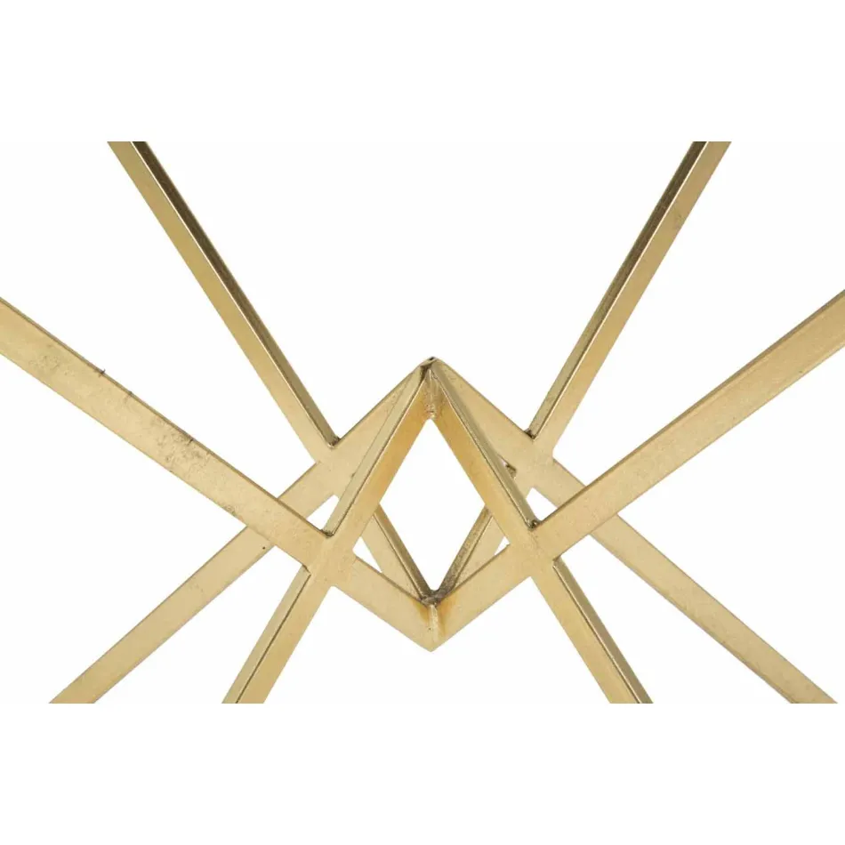 Konferenční stolek obdélníkového designu ze železa a skla - Rosie Viadurini