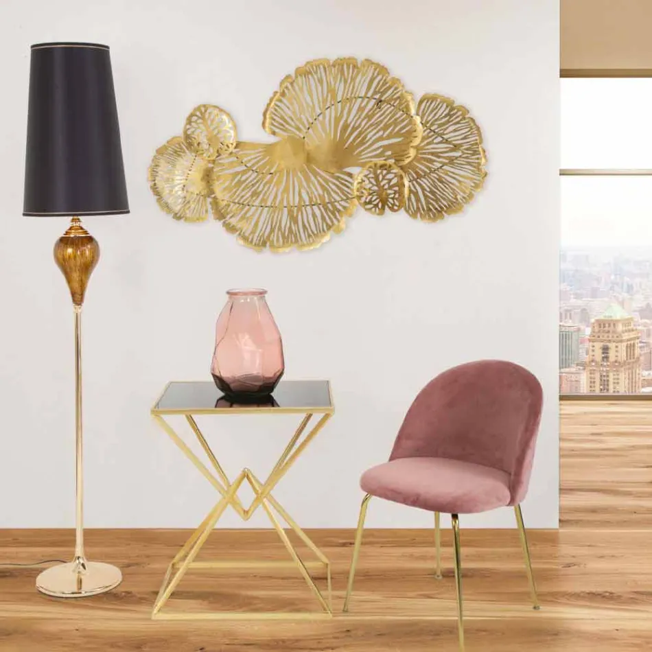 Konferenční stolek obdélníkového designu ze železa a skla - Rosie Viadurini