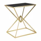 Konferenční stolek obdélníkového designu ze železa a skla - Rosie Viadurini