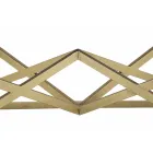 Moderní designový obdélníkový konferenční stolek ze železa a skla - Maggie Viadurini