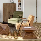 Homemotion Pyramidal Sheesham Wood Konferenční stolek - Torrice Viadurini